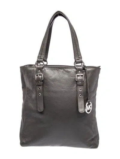 Pre-owned Michael Michael Kors Leather Tote In Black