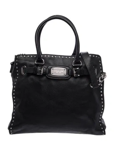 Pre-owned Michael Michael Kors Leather Tote In Black