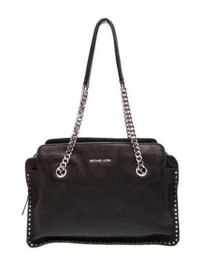 Pre-owned Michael Michael Kors Leather Tote In Black