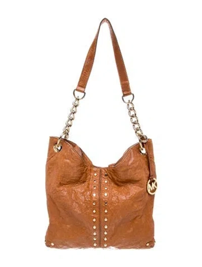 Pre-owned Michael Michael Kors Leather Tote In Brown