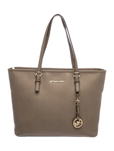 Pre-owned Michael Michael Kors Leather Tote In Brown