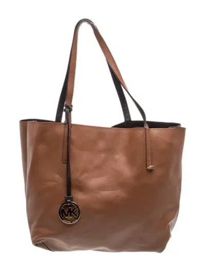 Pre-owned Michael Michael Kors Leather Tote In Brown
