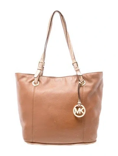 Pre-owned Michael Michael Kors Leather Tote In Brown
