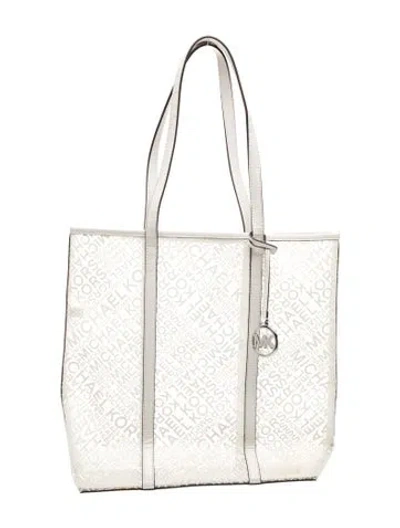 Pre-owned Michael Michael Kors Leather Tote In Neutrals