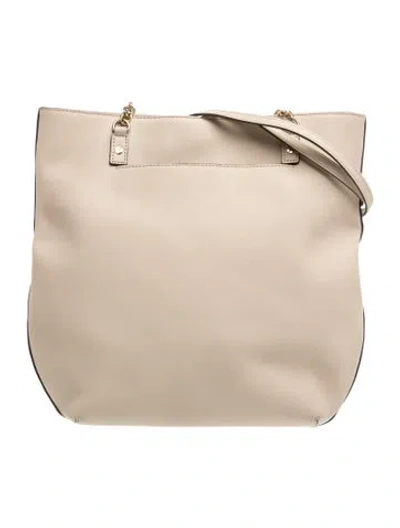Pre-owned Michael Michael Kors Leather Tote In Neutrals