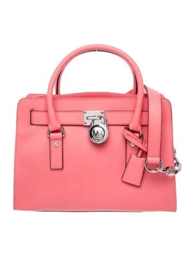 Pre-owned Michael Michael Kors Leather Tote W/ Tags In Red