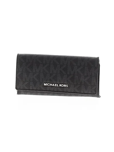 Pre-owned Michael Michael Kors Leather Wallet In Black