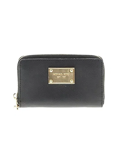 Pre-owned Michael Michael Kors Leather Wallet In Black