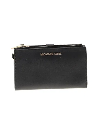 Pre-owned Michael Michael Kors Leather Wallet In Black