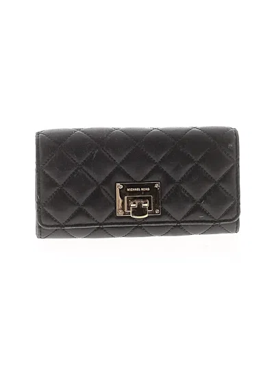 Pre-owned Michael Michael Kors Leather Wallet In Black