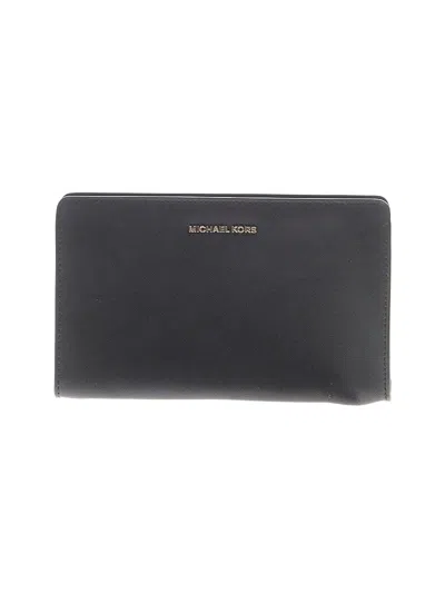 Pre-owned Michael Michael Kors Leather Wallet In Black