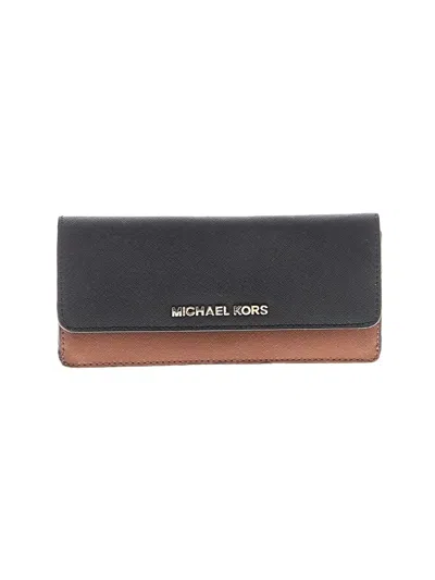 Pre-owned Michael Michael Kors Leather Wallet In Black