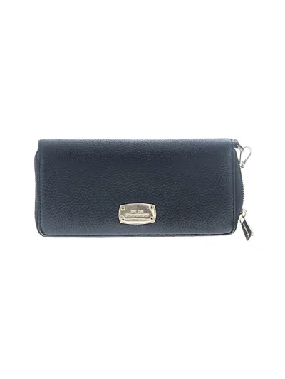 Pre-owned Michael Michael Kors Leather Wallet In Blue