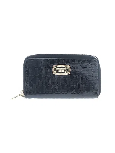 Pre-owned Michael Michael Kors Leather Wallet In Blue