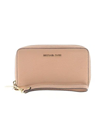 Pre-owned Michael Michael Kors Leather Wallet In Brown