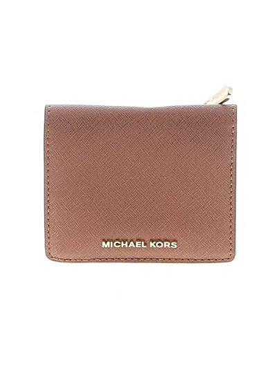 Pre-owned Michael Michael Kors Leather Wallet In Brown