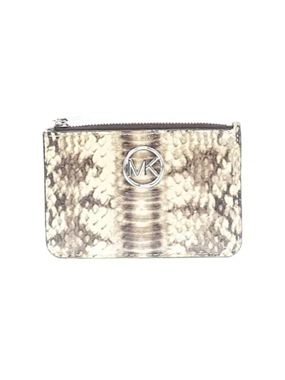Pre-owned Michael Michael Kors Leather Wallet In Gold