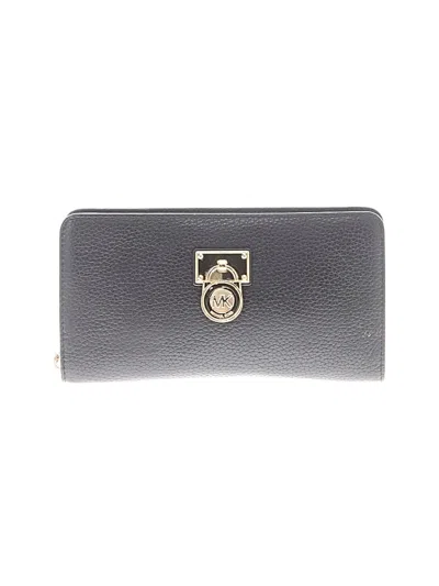 Pre-owned Michael Michael Kors Leather Wallet In Gray