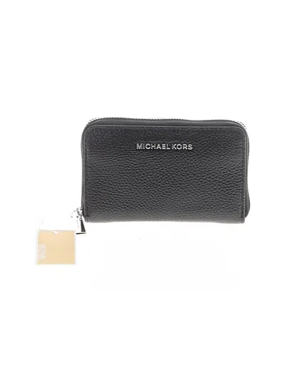 Pre-owned Michael Michael Kors Leather Wallet In Gray