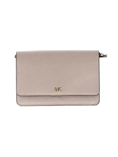 Pre-owned Michael Michael Kors Leather Wallet In Gray