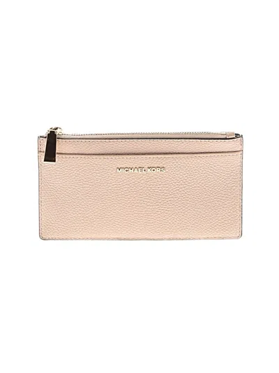 Pre-owned Michael Michael Kors Leather Wallet In Ivory