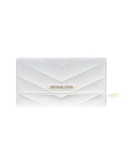 Michael Michael Kors Leather Wallet In White