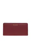 Michael Michael Kors Leather Zip-around Wallet In Brown