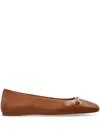 Michael Michael Kors Lena Ballerina Shoes In 褐色