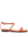 Michael Michael Kors Leather Flat Sandals