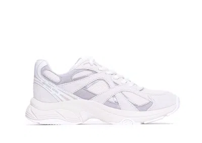 Michael Michael Kors Leo Trainer Sneakers In White