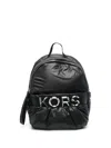 Michael Michael Kors Leonie Logo-lettering Backpack In Black