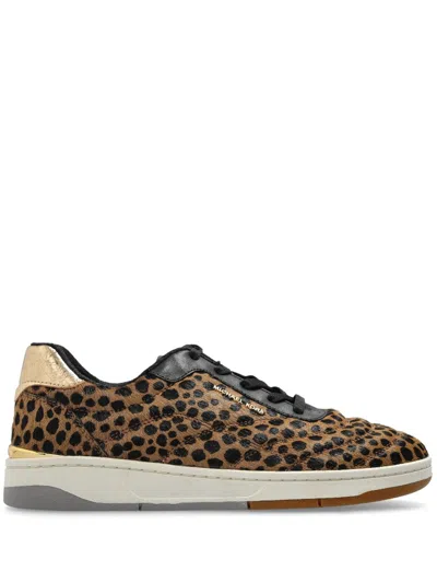 Michael Michael Kors Leopard-print Sneakers In Brown