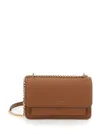 Michael Michael Kors Brown Crossbody Bag With Logo Lettering On The Front In Leather Woman In Brown