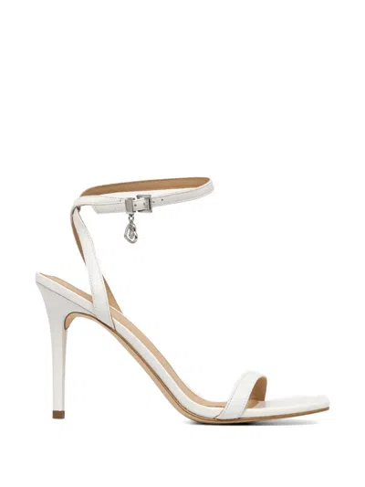 Michael Michael Kors Liana Ankle-strap Logo-charm Sandals In Neutral