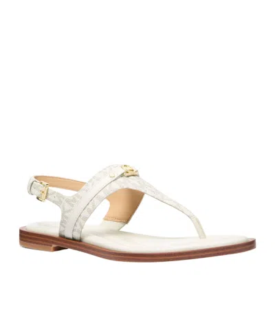 Michael Michael Kors Lightweight Flat Sandals In White
