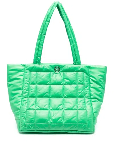 Michael Michael Kors Michael By Michael Kors Lilah Quilted Bag In Green