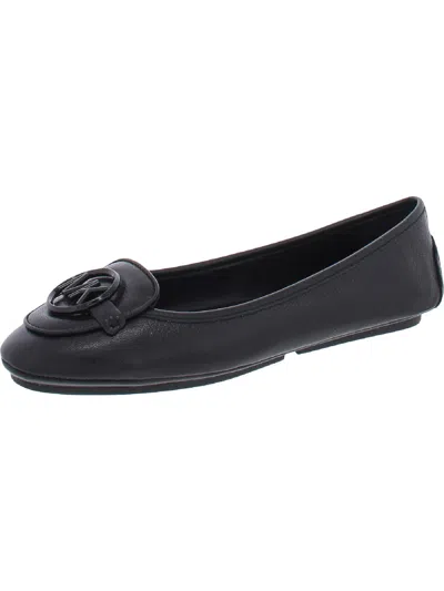 Michael Michael Kors Lillie Moc Womens Leather Signature Driving Moccasins In Black