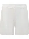 Michael Michael Kors Linen And Viscose Shorts In White