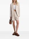 Michael Michael Kors Linen Blazer In Neutrals