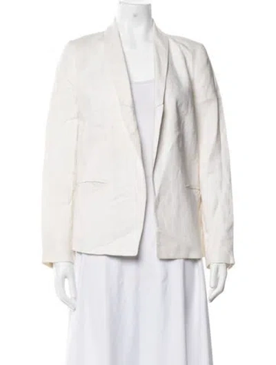 Pre-owned Michael Michael Kors Linen Blazer In Neutrals