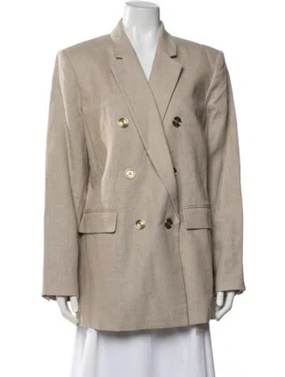 Pre-owned Michael Michael Kors Linen Blazer W/ Tags In Neutrals