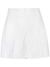 Michael Michael Kors Pleat-detail Tailored Shorts In White
