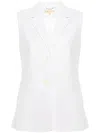 Michael Michael Kors Sleeveless Blazer Dress In White