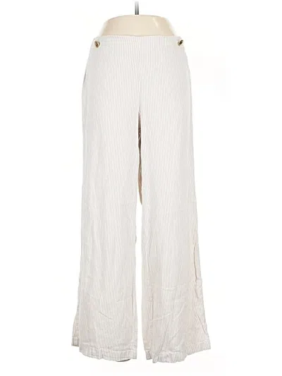 Pre-owned Michael Michael Kors Linen Pants In White