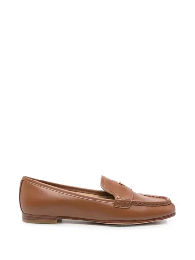 Michael Michael Kors Loafer Leather "jennifer" In Animal Print