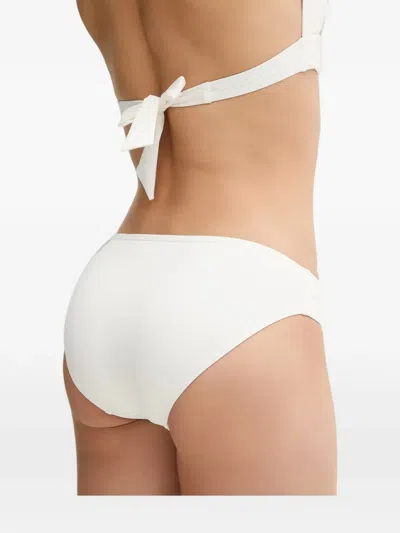 Michael Michael Kors Logo Belted Bikini Bottoms In White