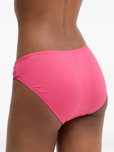 Michael Michael Kors Logo Belted Bikini Bottoms In Pink