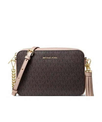 Michael Michael Kors Logo Camera Bag In Black
