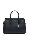 Michael Michael Kors Logo-charm Handbag In Black