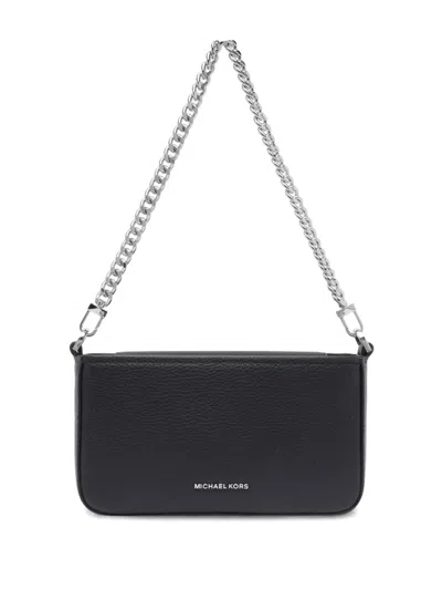 Michael Michael Kors Logo Clutch Bag In Black